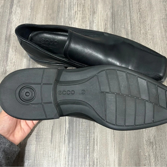 Ecco Herren Melbourne Premium Leather Black Slip On Loafer Dress Shoes​ main image 6